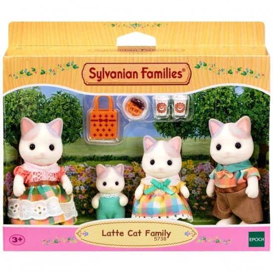 famille sylvanian chat latte